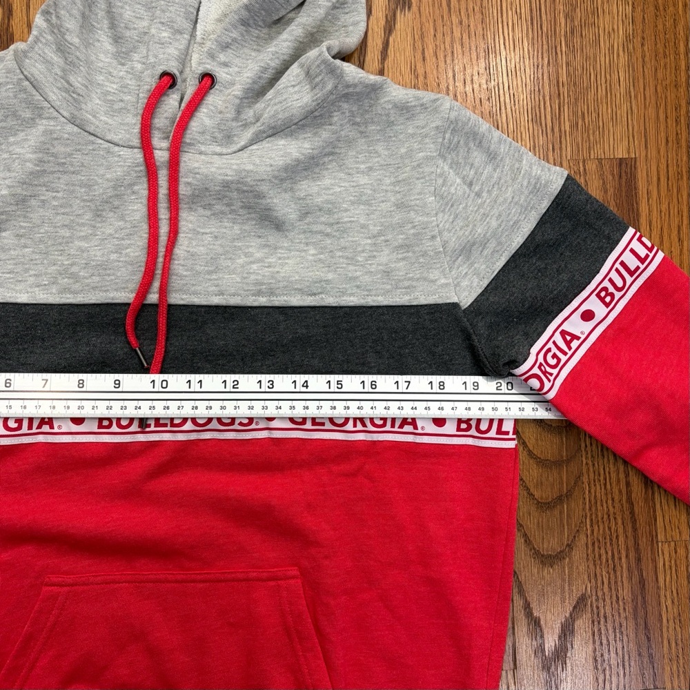 NWT Georgia Bulldogs Block Party Taping Pullover Hoodie UGA Dawgs - Picture 11 of 13